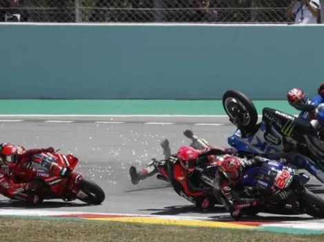 MotoGP | Impactante! Acidente tira três pilotos de uma só vez; confira