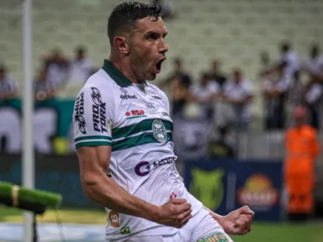 Adrián Martínez celebra gol pelo Coritiba e comenta empate arrancado nos minutos finais contra o Ceará