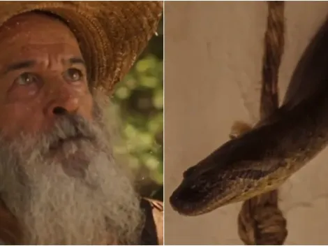 Pantanal: Velho do Rio aparece em forma de sucuri para personagem