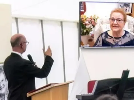 Ativista britânica 'conversa' com convidados do seu próprio velório 