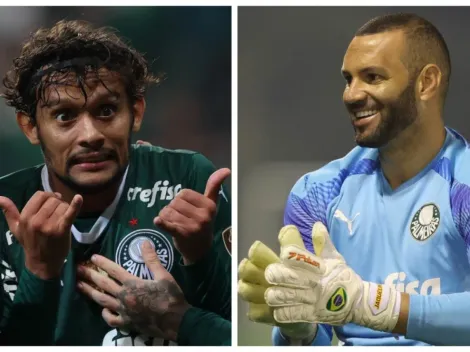 [VÍDEO] Scarpa enche titular do Palmeiras por 'boniteza' e faz Weverton cair na risada