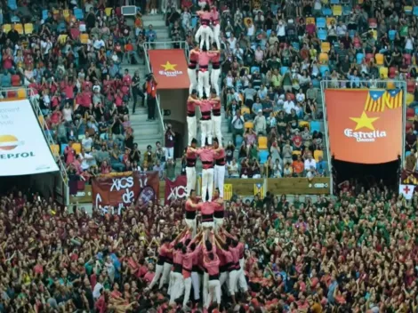 Concurso de castelos acontece na Espanha e premia torre humana de 13 metros