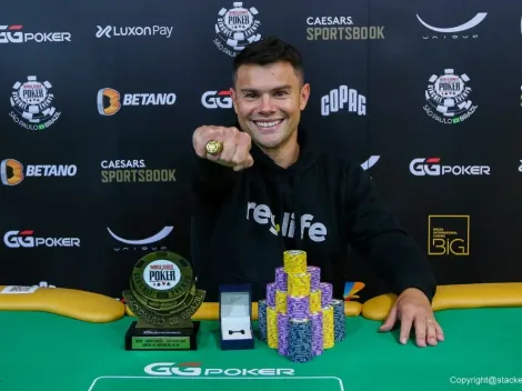 WSOP Brazil Poker: Gustavo Mastelotto ganha o primeiro anel dele ao vencer o Super High Roller