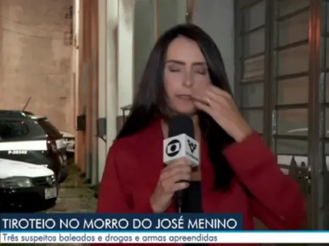 Repórter desmaia durante entrada ao vivo na Globo