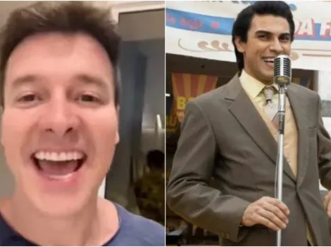 Rodrigo Faro, intérprete de Silvio Santos em filme, critica série do Star+