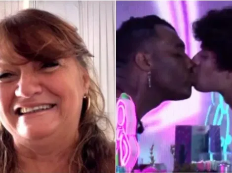 Sincera, mãe de Gabriel Santana revela que nunca tinha visto o filho beijar outro homem