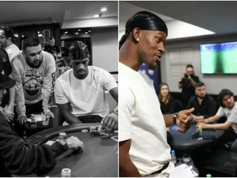 Neymar e Jimmy Butler jogaram poker em São Paulo