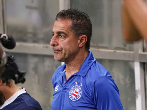 Renato Paiva, técnico do Bahia, organiza seus últimos preparativos para o duelo contra o Cuiabá