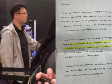 Bilhete inusitado na ‘bolha’ da Copa do Mundo de Poker