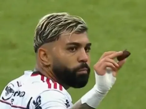 Gabigol come objeto desconhecido e torcida do Flamengo fica preocupada