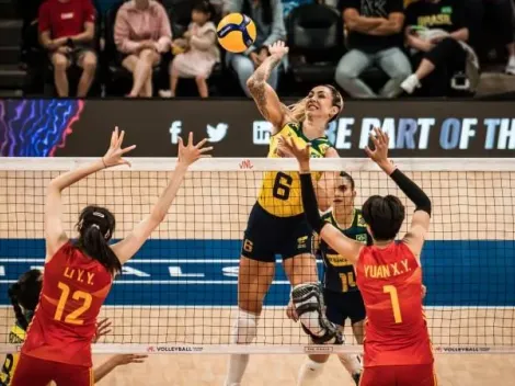 Brasil cai para a China na Liga das Nações, mas foca em vaga olímpica