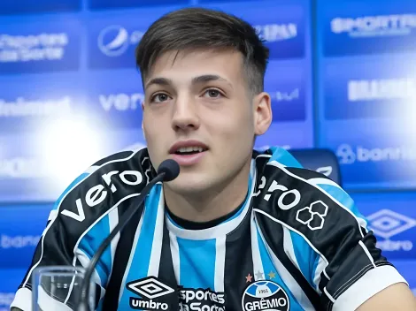 Besozzi mostra cartão de visitas no Grêmio