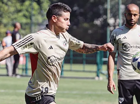 James faz um GOLAÇO em treino e torcida do São Paulo pira