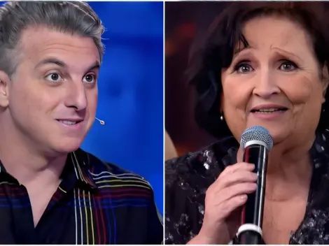 Dona Déa faz revelação íntima para Luciano Huck no Domingão