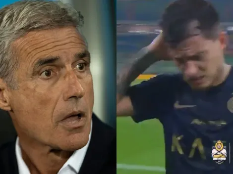 “Calduço” que doeu até na mão, fez isso: Luís Castro apronta com craque do Al Nassr