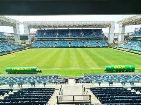 Palco do jogo do Cruzeiro, gramado da Arena Pantanal é alvo de críticas