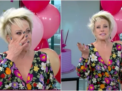 Ana Maria Braga chora ao vivo após comemorar 24 anos de Mais Você