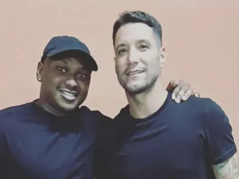 Thiago Neves e Sassá, ex-companheiros no Cruzeiro, se encontram no Rio de Janeiro