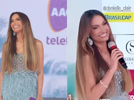 Patrícia Poeta se emociona ao citar família no Teleton 2023