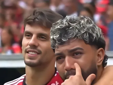 Imagens emocionantes: Gabigol chora em despedida de dupla no Flamengo e comove a Nação na web