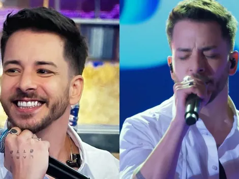 Junior Lima se emociona com declaração de Mônica Benini, no Domingão com Huck