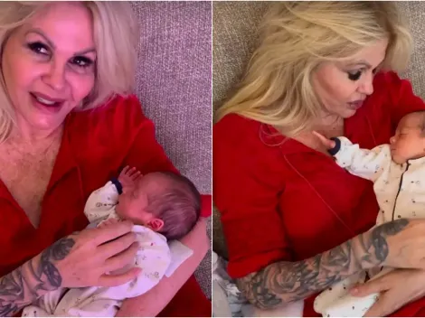 Após polêmica com visitas, Monique Evans finalmente conhece netos e revela dificuldade em diferenciar