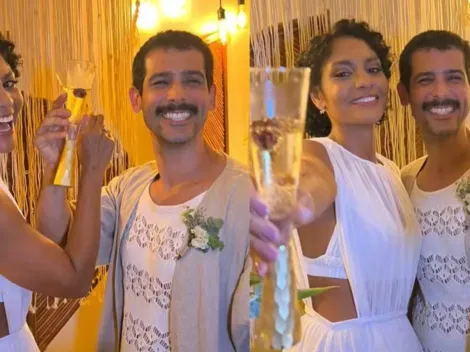 Barbara Reis se casa em cerimônia íntima em seu apartamento no Rio de Janeiro