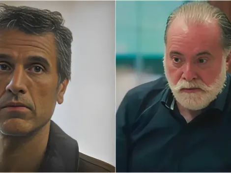 Terra e Paixão: Antônio invade a delegacia, parte pra cima de Dirceu e faz ameaça ao cunhado