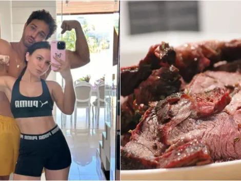 Larissa Manoela é o marido gastam as calorias em treino pré-natal
