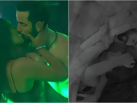BBB 24: Matteus e Deniziane movimentam o edredom após 'beijão' em festa