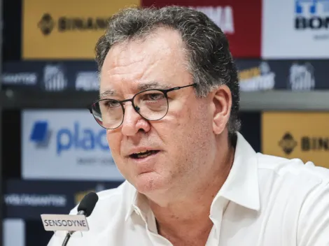 Presidente do Santos, Marcelo Teixeira anuncia contrato milionário
