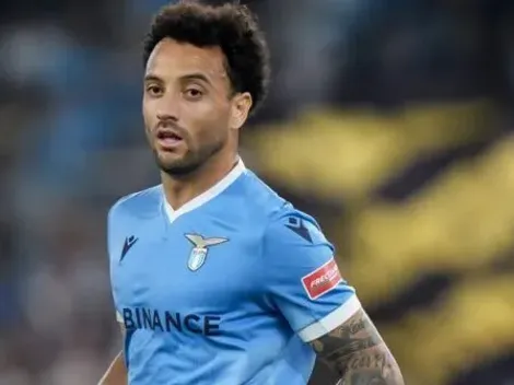 Felipe Anderson fica com pé sangrando após partida do Lazio; veja fotos