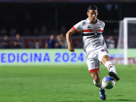 James Rodríguez faz tratamento de lesão no São Paulo