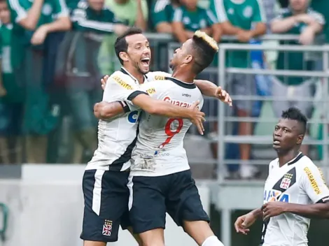 Última vitória do Vasco sobre o Palmeiras foi há 9 anos