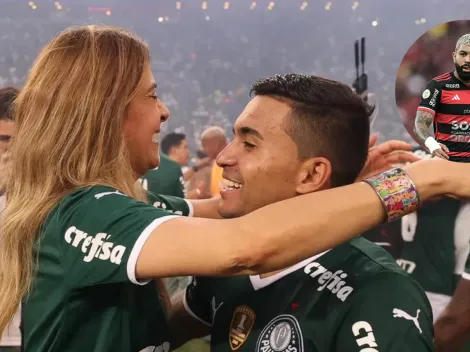 Leila aprova troca no Palmeiras entre Gabigol e Dudu