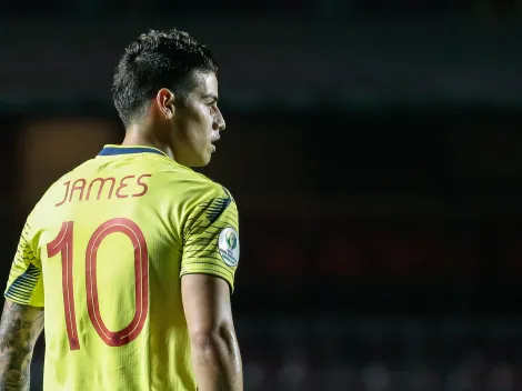James marca golaço de pênalti pela Colômbia