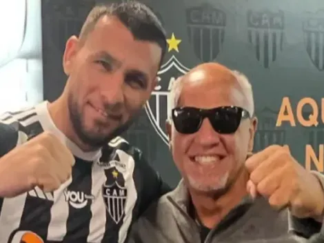 Ídolo do Atlético-MG: Junior Alonso se encontra com Reinaldo na Arena MRV