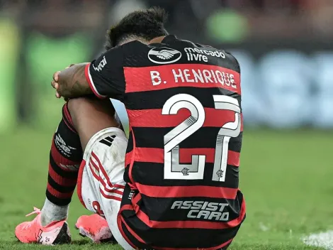 Bruno Henrique pode desfalcar o Flamengo contra o Palmeiras
