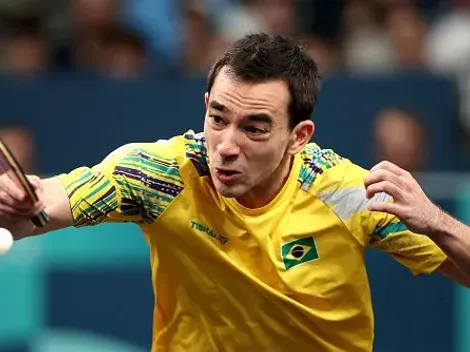 Olimpíadas 2024: Hugo Calderano 'quebra tabu' e vai à semi do tênis de mesa