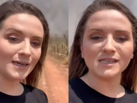 Repórter passa mal com falta de ar na Globo ao vivo em meio a incêndios