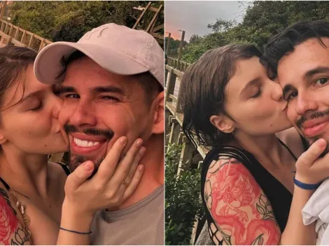 Isabel Veloso celebra ao recriar foto ao lado do marido