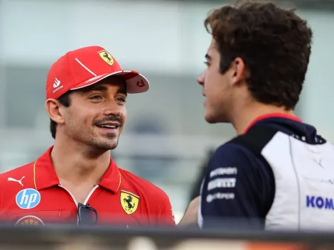 Leclerc demonstra entusiasmo com Hamilton na Ferrari em 2025