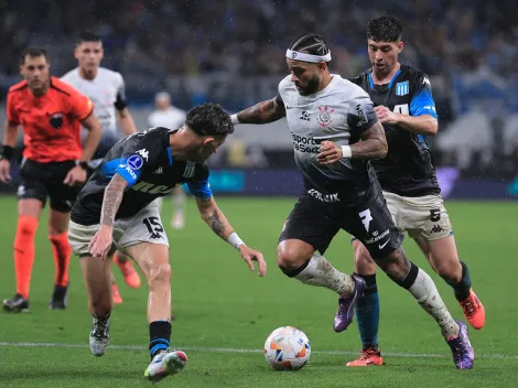 Corinthians e Racing empatam em noite de chuva e golaços