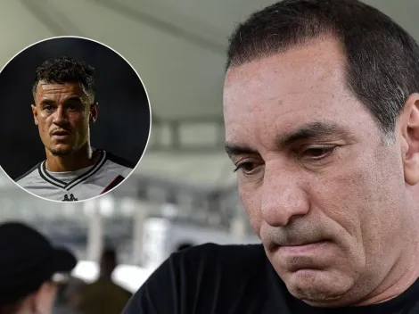 Edmundo critica Coutinho e dispara contra janela do Vasco