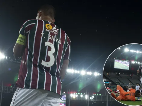 Thiago Silva 'aposenta' após erro bizarro em Fluminense x Fortaleza