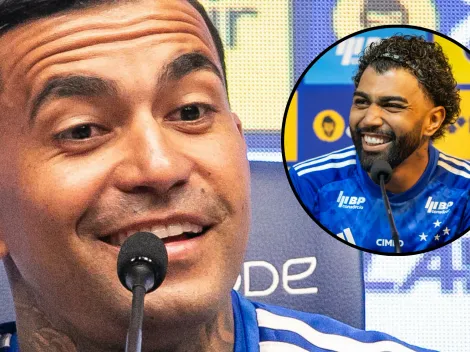 Dudu reage à publicação de Gabigol com provocação ao Atlético
