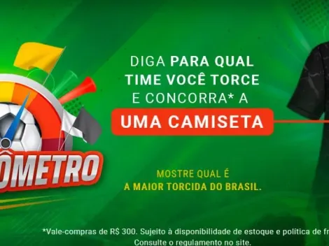 Torcidômetro: participe e concorra a camisas do seu time todos os dias