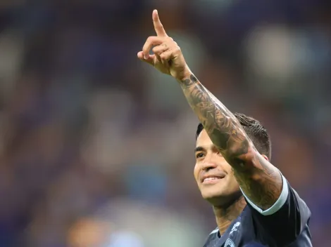 Dudu celebra gol marcado contra o Uberlândia: "Estou feliz"