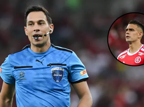 VAR e Facundo Tello não dão pênalti em Borré em Inter x Bahia