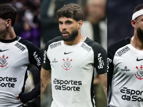 Trio do Corinthians atuou em apenas 20% da temporada de 2025